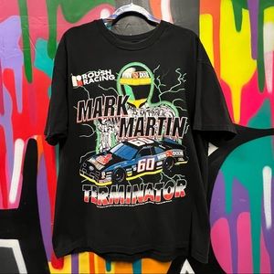 Vintage 90s Mark Martin Nascar T Shirt Size XL